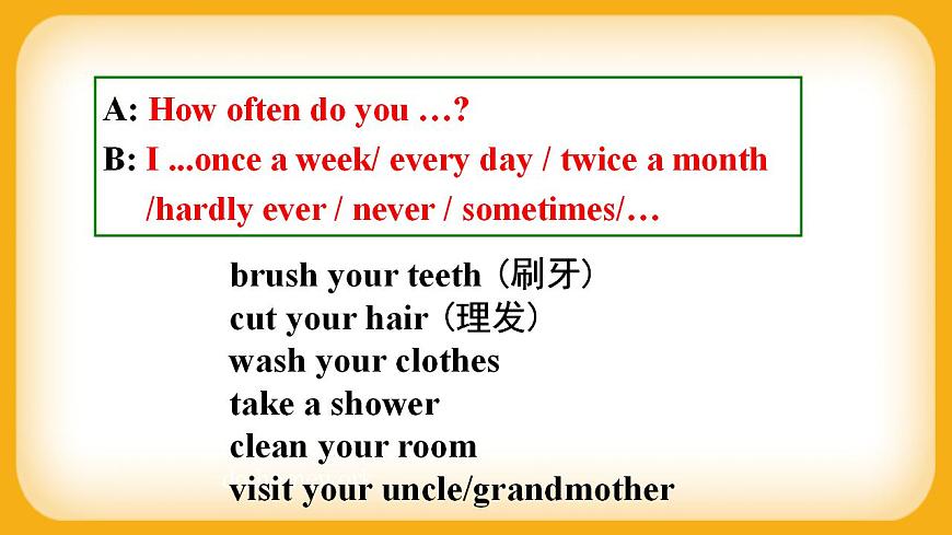 人教版八上英語 Unit 2 Section A Grammar Focus-3c 課件第4頁