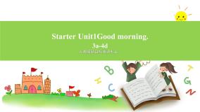 人教版新目标英语七上 Starter Unit1Good morning. (3a-4d)课件+导学案+音视频
