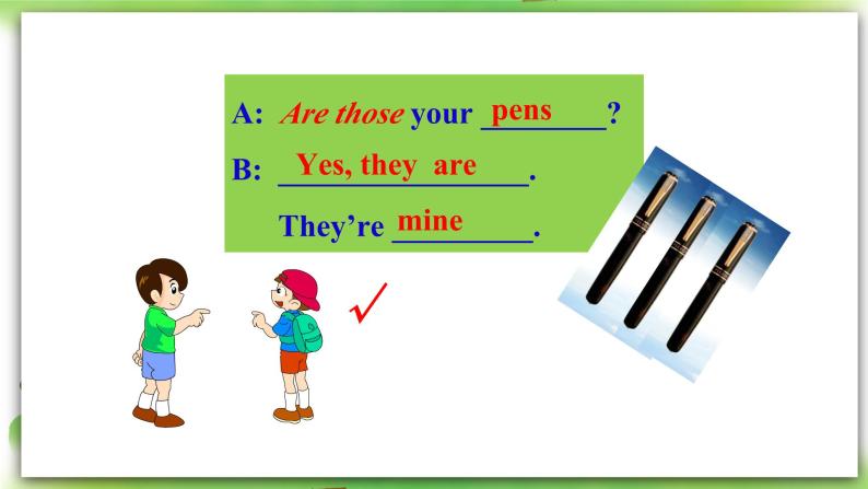 人教版新目标英语七上  Unit 3 Is this your pencil ？SectionA (2d-3c ) 课件+导学案+音视频06