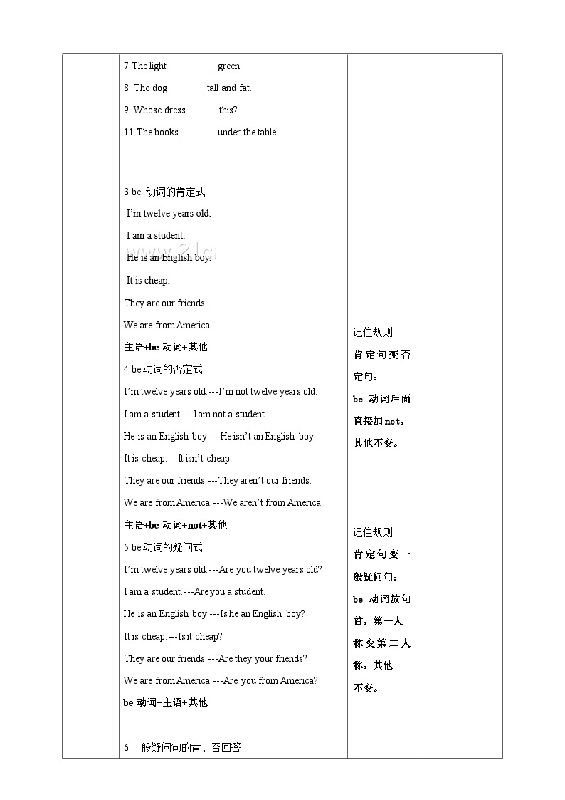 Module 1 My classmates Unit 3 Language in use. period 2 Grammar  (课件+教案+练习）02