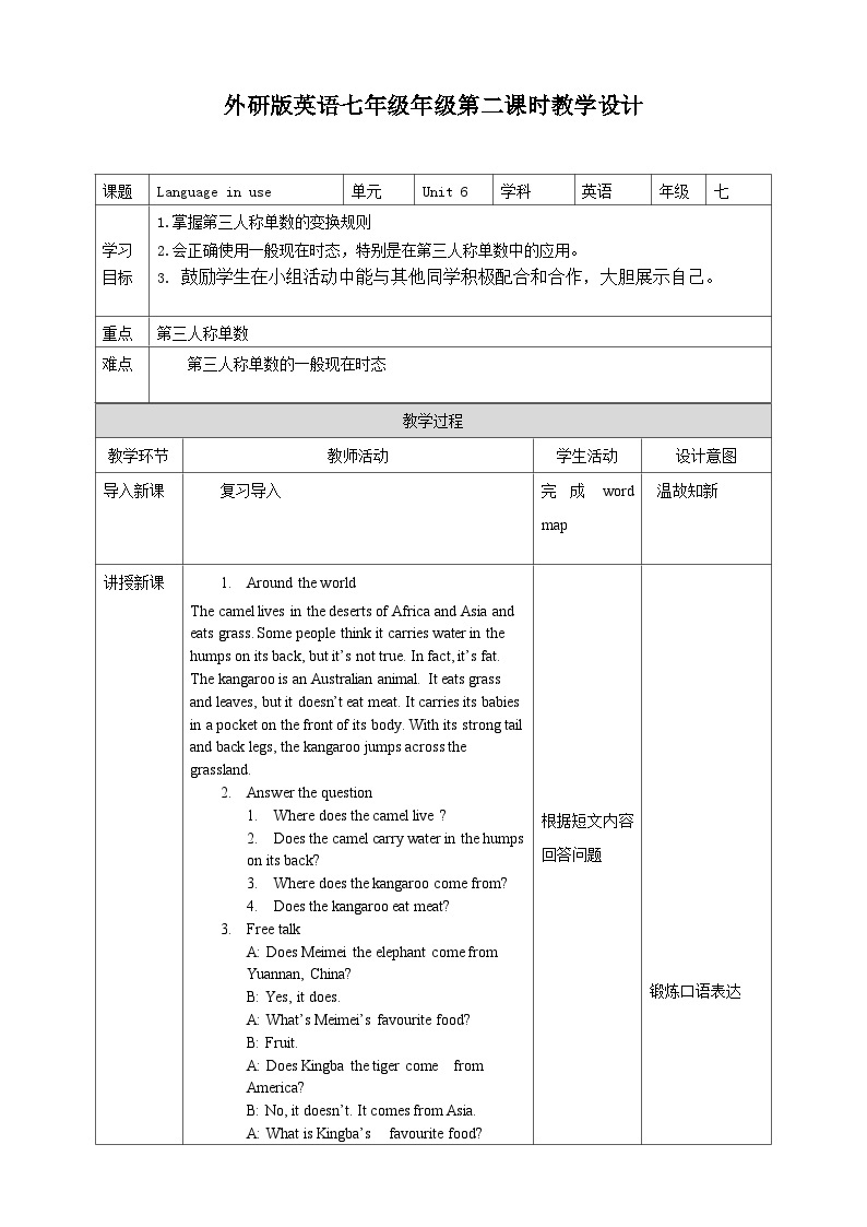 Module 6 Unit 3 Lnaguage in use （课件+教案+练习）01