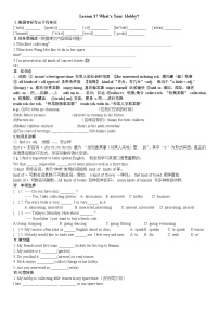 初中英语冀教版八年级上册Lesson 34 Flying Donuts优秀学案设计