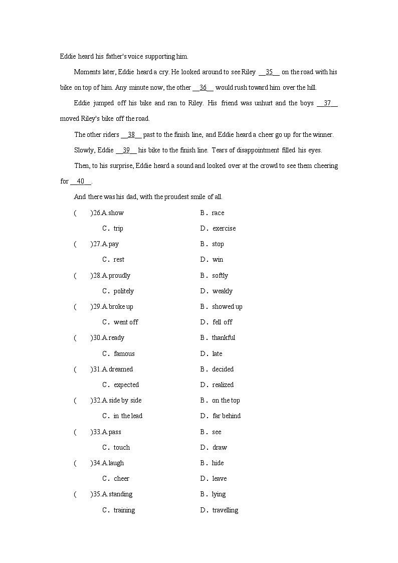 牛津译林版九年级上册Unit 1 Know yourself Period 5 Integrated skills & Study skills同步课时练习(word版,含答案,第3页