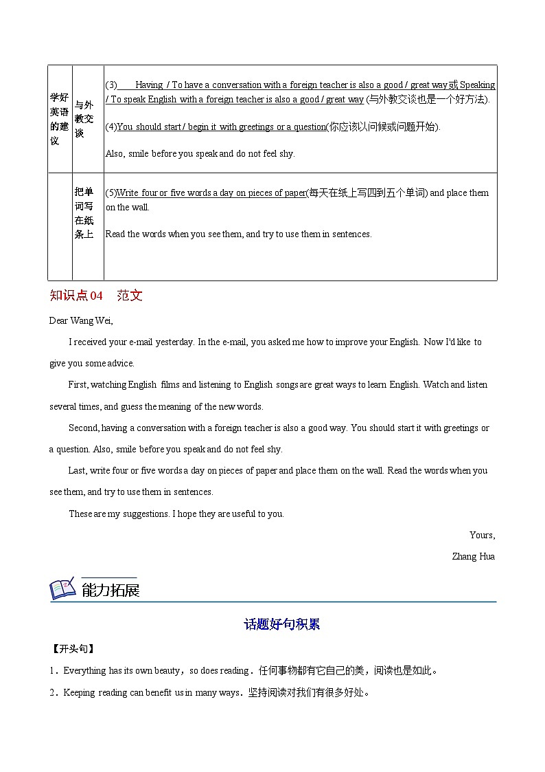 Unit 1 课时4 Writing(学生版)第3页