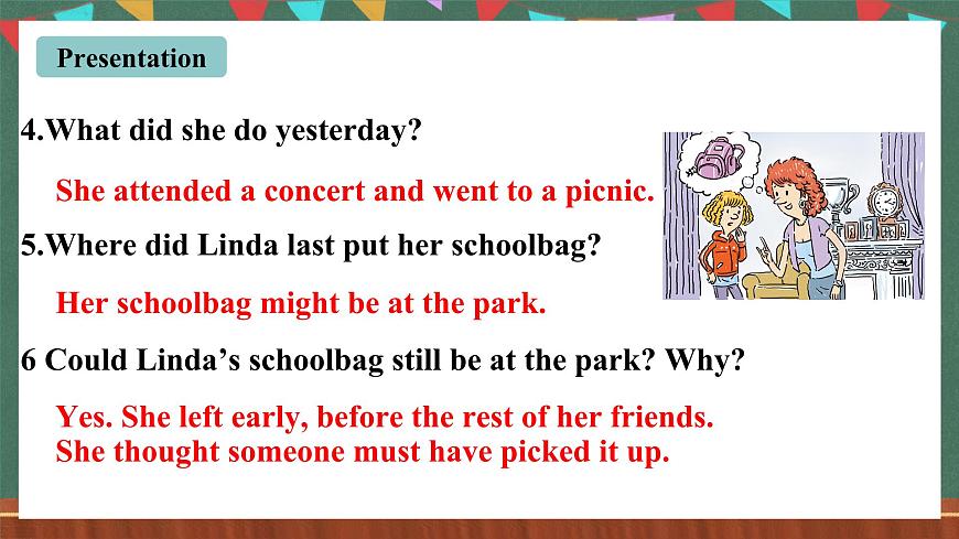 人教新目標(biāo)版英語九上Unit 8《 It must belong to Carla.》SectionA 2d課件第6頁