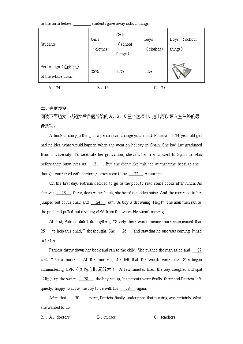 2023年黑龙江省哈尔滨市第六十九中学校中考模拟英语试题(含解析)第3页