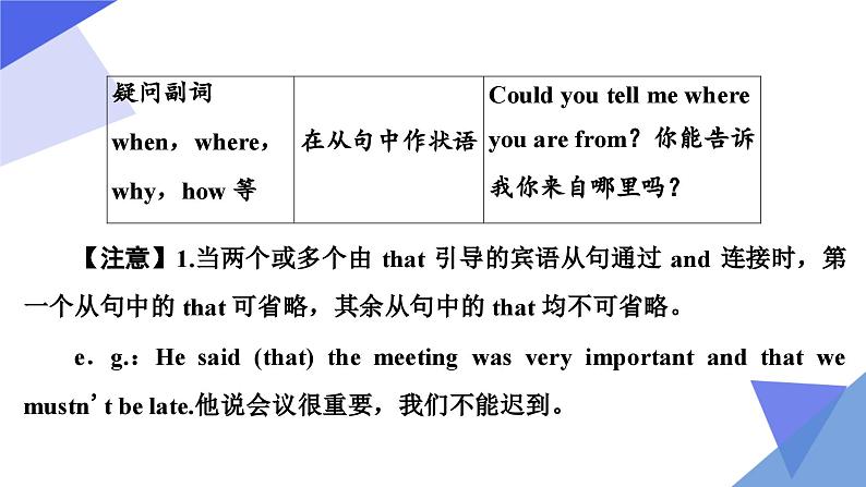 中考英语一轮复习重点知识课件第13讲 复合句07