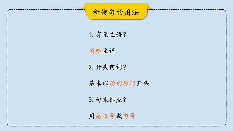 中考英语三轮冲刺考前语法专项突击课件-14.祈使句&感叹句 (含答案)第7页