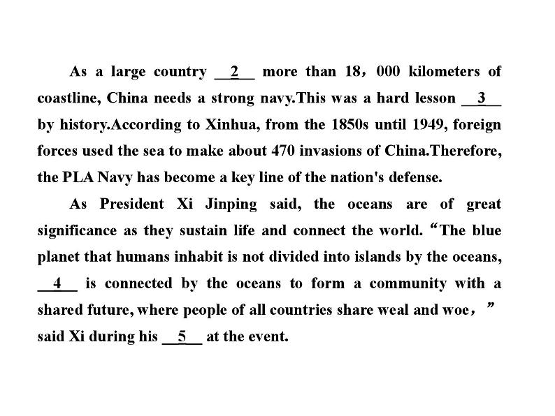 中考英语二轮复习课件:专题突破 题型专题(一)完型填空(含答案)第8页