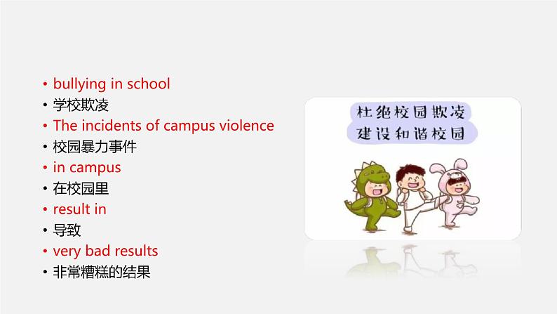 中考英语三轮复习话题写作冲刺练习课件专题 校园暴力(含答案)第4页