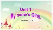 初中英语人教新目标 (Go for it) 版七年级上册Unit 1 My name’s Gina.Section A教课ppt课件