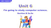 初中英语人教新目标 (Go for it) 版八年级上册Unit 6 I’m going to study computer science.Section B备课ppt课件