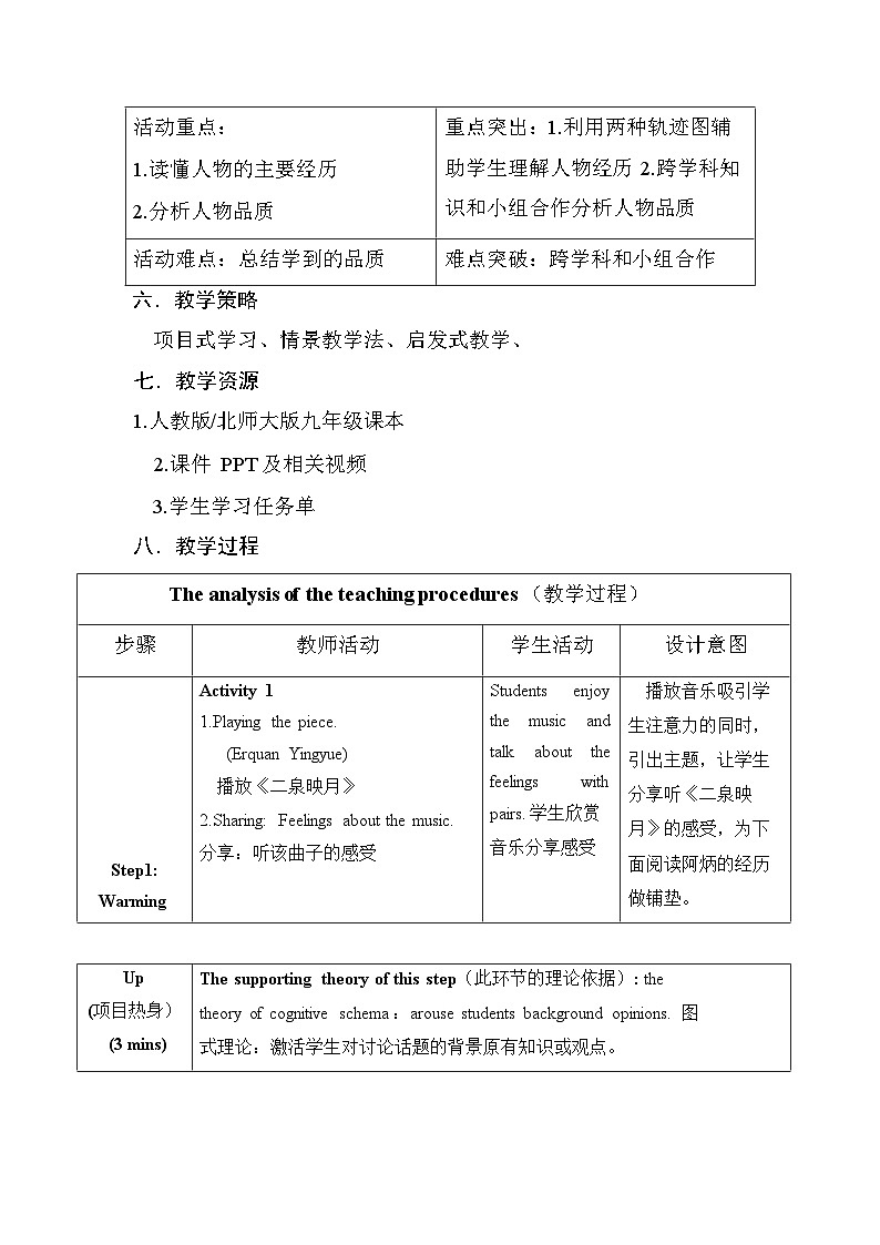 Unit 9 I like music that I can dance. Section B 2a-2c Reading 教学设计人教版九年级英语全册第3页