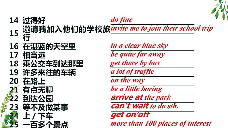 专题03+Unit+3+A+day+out【考点串讲PPT】-2023-2024学年八年级英语上学期期中考点大串讲(牛津译林版)第5页