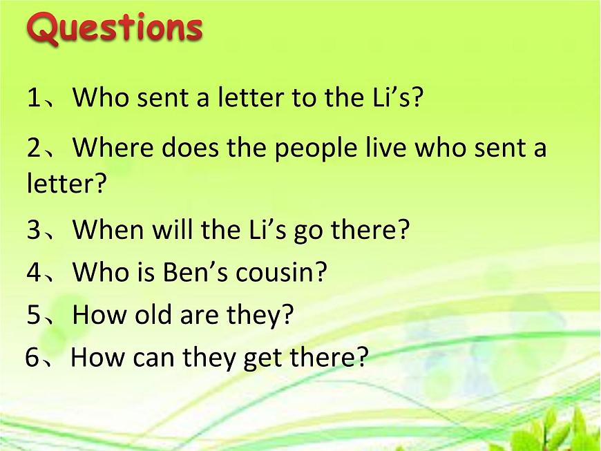 牛津版上海(試用本)七年級英語上冊 Module 1 Relationships Unit1 Relatives in Beijing 課件第3頁