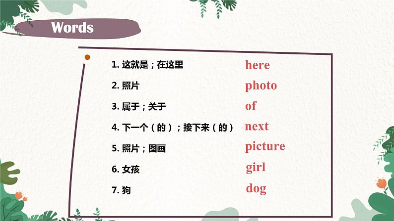 人教新目标版英语七年级上册 Unit 2 This is my sister.Section B 2a-Self Check课件03