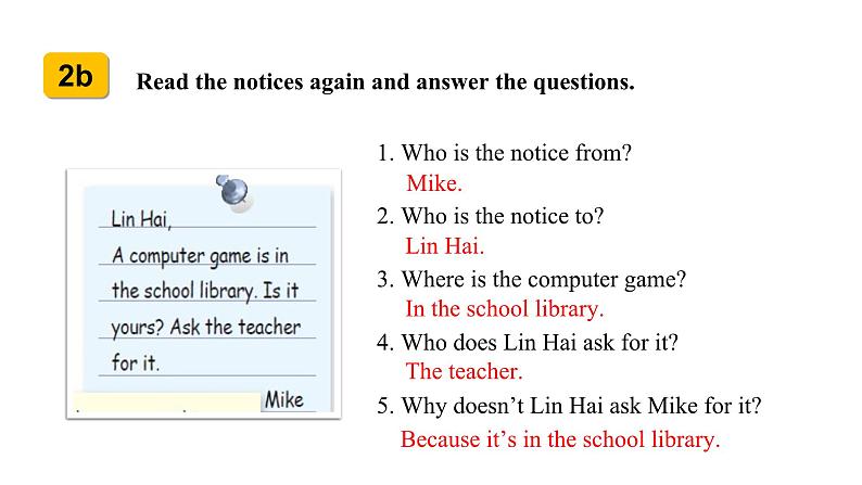 人教新目标版英语七年级上册 Section B(2a-Self Check) Unit 3 Is this your pencil课件08