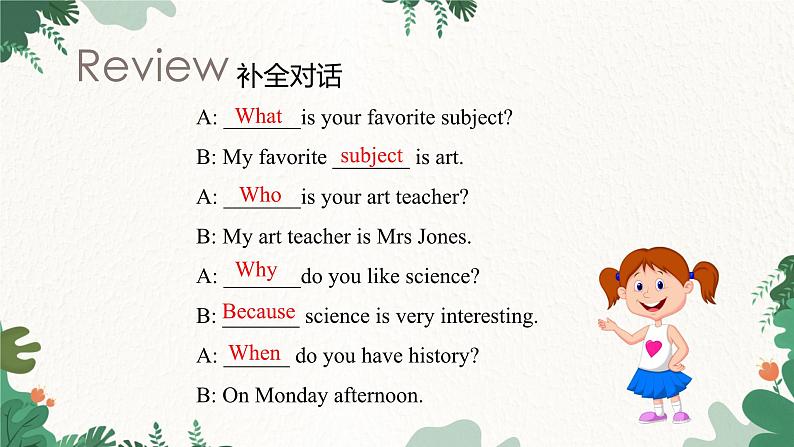 人教新目标版英语七年级上册 Unit 9 My favorite subject is science.课件03