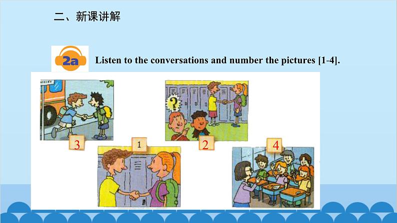 人教新目标版英语七年级上册 Unit 1 My name 's Gina.Section A (1a-2d)课件第6页