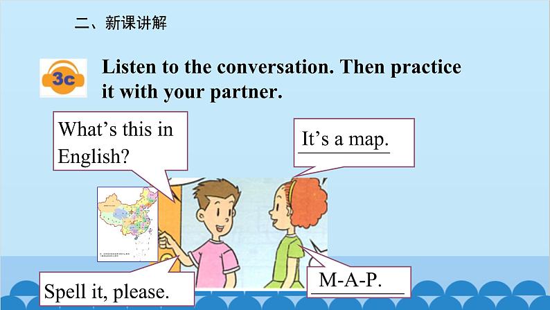 人教新目标版英语七年级上册 Starter Unit 2 What's this in English(3a-4d)课件05