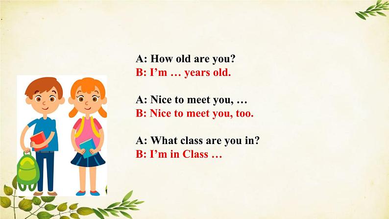 外研版英语七年级上册 Unit 3 Language in use Module1Myclassmates课件第7页
