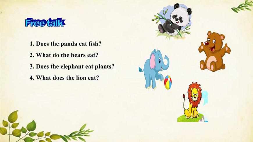 外研版英語七年級(jí)上冊(cè) Unit3 Language in use Module6 A trip to the zoo課件第4頁