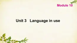 外研版英语七年级上册 Unit 3 Language in use Module10课件