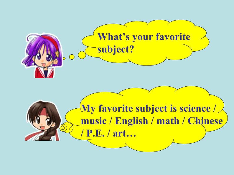 人教新目标版英语七年级上册 Unit 9 My favorite subject is science Section A2课件05