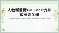 初中英语人教新目标 (Go for it) 版九年级全册Section B背景图ppt课件