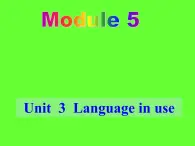 外研版英语九年级上册 M5 U3 课件