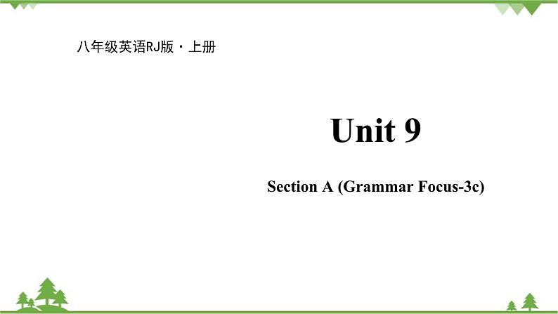 人教新目标英语八年级上册Unit 9 Can you come to my party Section A (Grammar Focus-3c)课件01