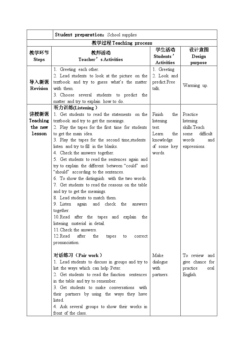 【核心素养目标】人教版初中英语八年级下册 Unit4 Why don't you talk to your parents? Section A 2a-2d教案+课件02