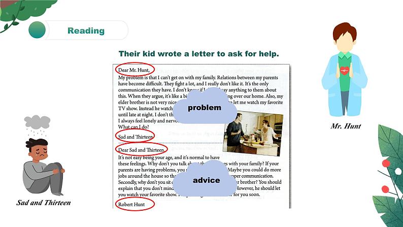 【核心素养目标】人教版初中英语八年级下册 Unit4 Why don't you talk to your parents? Section A 3a-3c教案+课件05