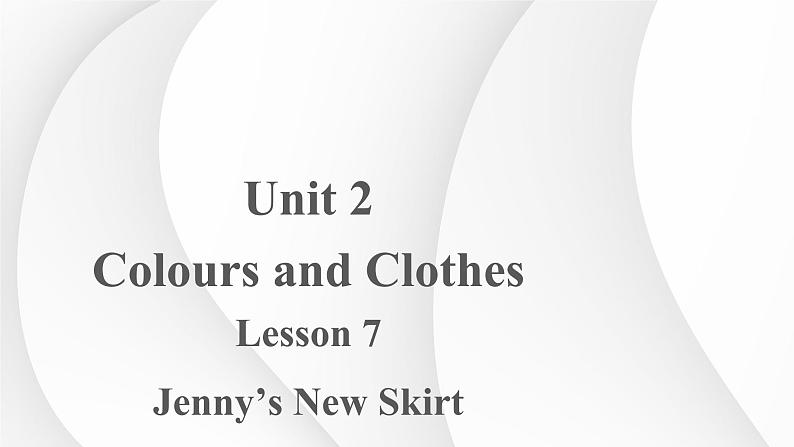 2023-2024学年冀教版英语七年级上册 Unit 2 Lesson 7 课件(七上)01