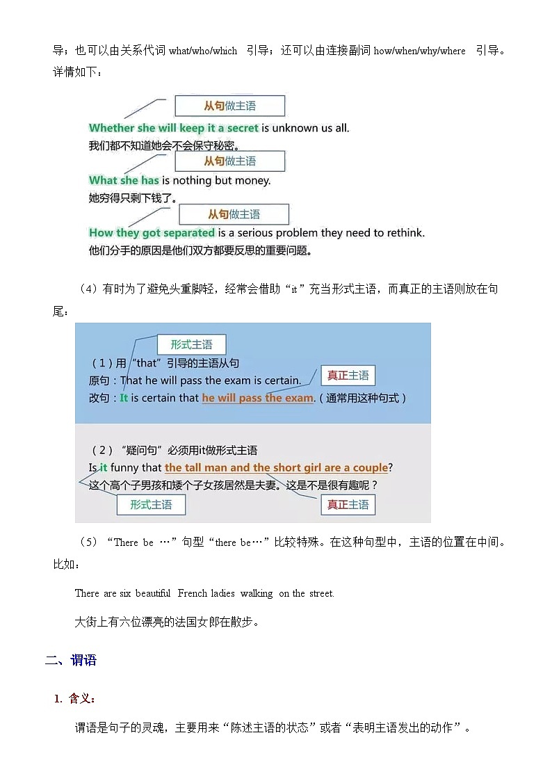 【全套精品学案】中考英语人教版九年级下册期末复习_初中英语句子【主谓宾定状补】第2页