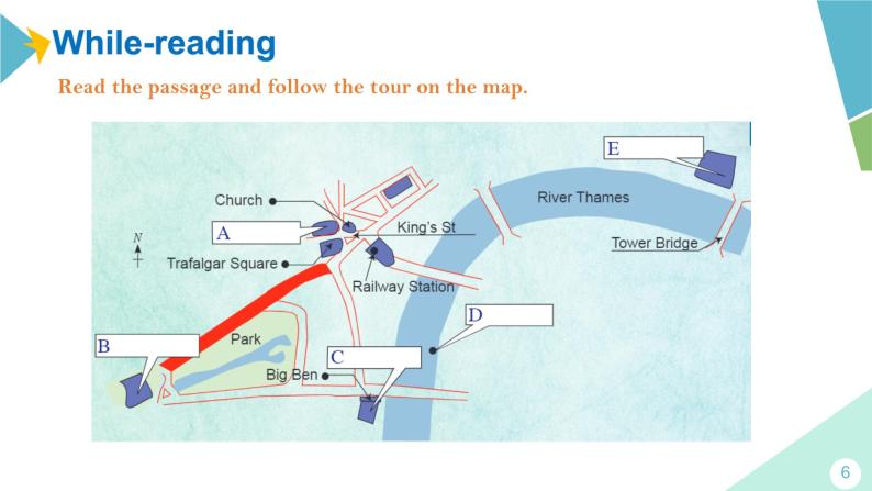 外研版七年级英语下册课件 module 6 Unit 2 The London Eye is on your right06