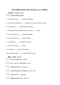 外研版 (新標(biāo)準(zhǔn))九年級(jí)下冊(cè)Unit 2 It’s a long story.練習(xí)題