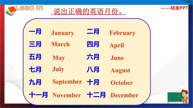 Unit1 When is your birthday？ Section A Period 2（课件）六年级英语下册同步精品课堂（鲁教版）03