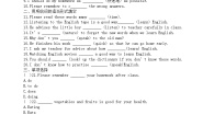 初中英语外研版 (新标准)八年级上册Module 1 How to learn EnglishUnit 2  You should smile at her.当堂达标检测题