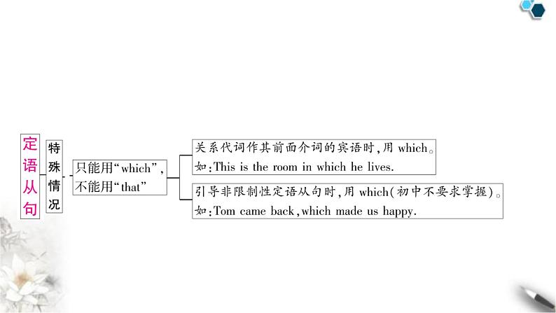 中考英语复习专题三句法考点五复合句知识点4定语从句(主从复合句)教学课件第4页