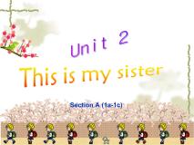 Unit 2 This is my sister.  教学课件 初中英语人教新目标七上