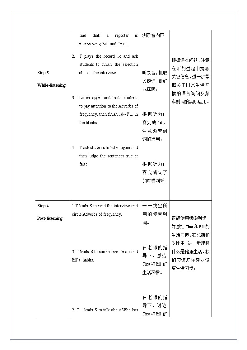 Unit 2 第3课时 Section B (1a-1e)(教学设计)-八年级英语上册同步备课系列(人教新目标Go For It!)03