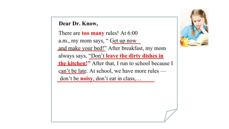 【公开课】人教新目标英语七下Unit4 Don't eat in class.第四课时（SectionB 2a-2c）课件+ 教案+素材包08