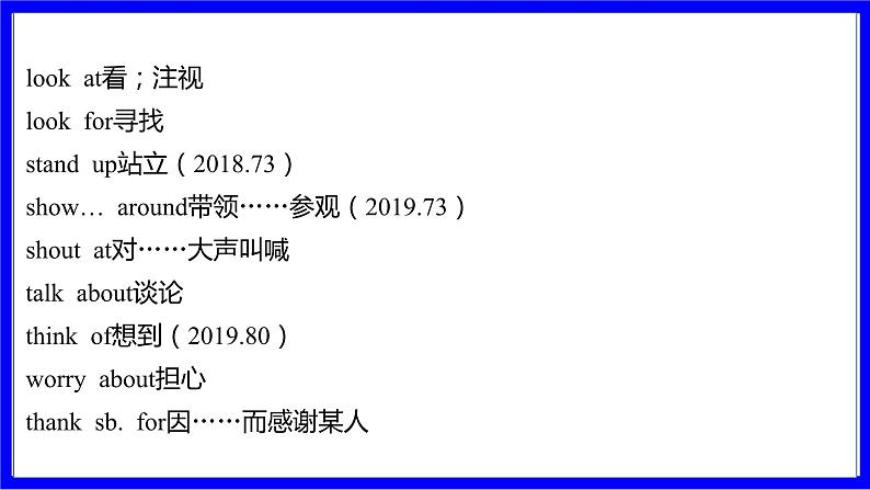 人教版英语中考复习考点研究 二部分 语法专题精讲练 专题十一 介词(必考) 命题点2 介词短语及搭配 PPT课件第7页