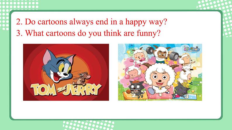 外研版初中英语八下Module 5 Unit 1 It’s time to watch a cartoon.课件第8页