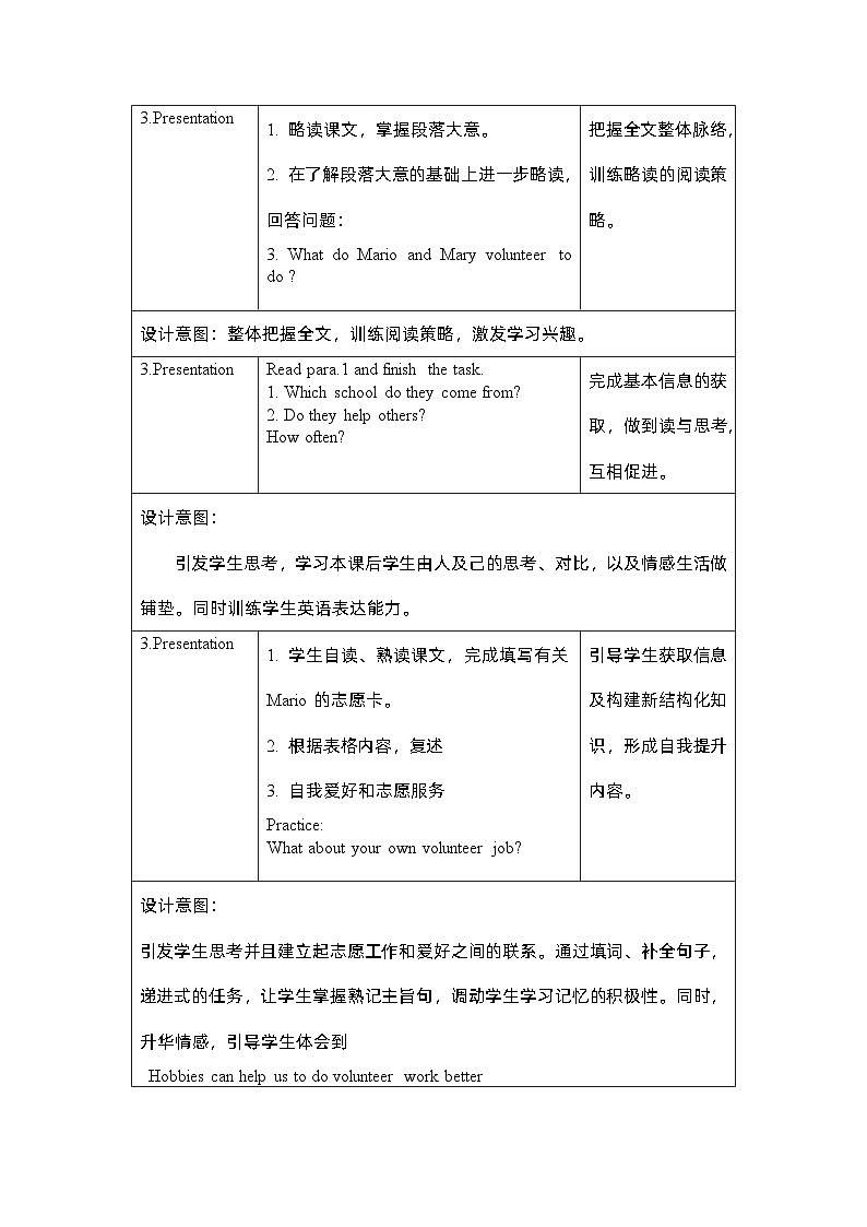 Unit 2 I'll help to clean up the city parks. Section A 3a-3c(教学设计) 人教版八年级英语下册第2页