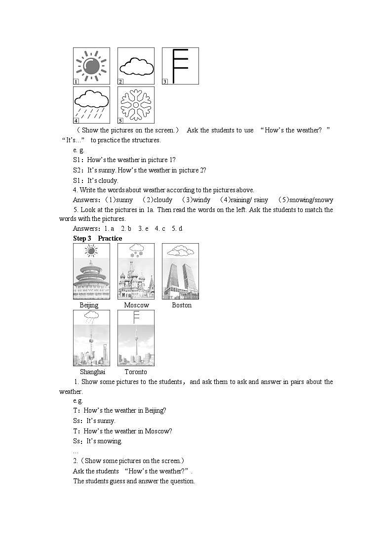 UNIT 7 Period 1 (Section A 1a-1c)教案02