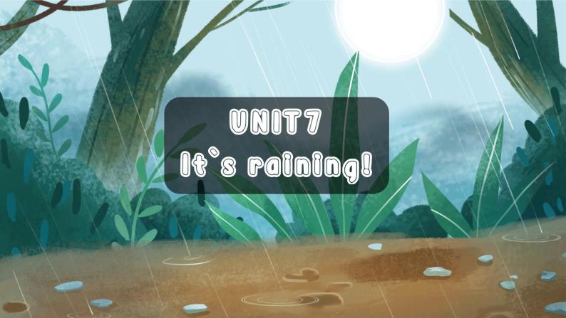 人教版初中英语七年级下册Unit7 It`s raining! SectionA 1a-2d听说课课件01