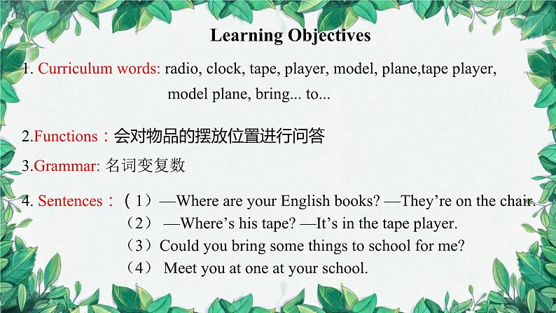人教新目标版英语七年级上册 Unit 4 Where's my schoolbag第三课时Section B (1a-1e)课件第2页