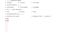 初中英语Study skills精品练习